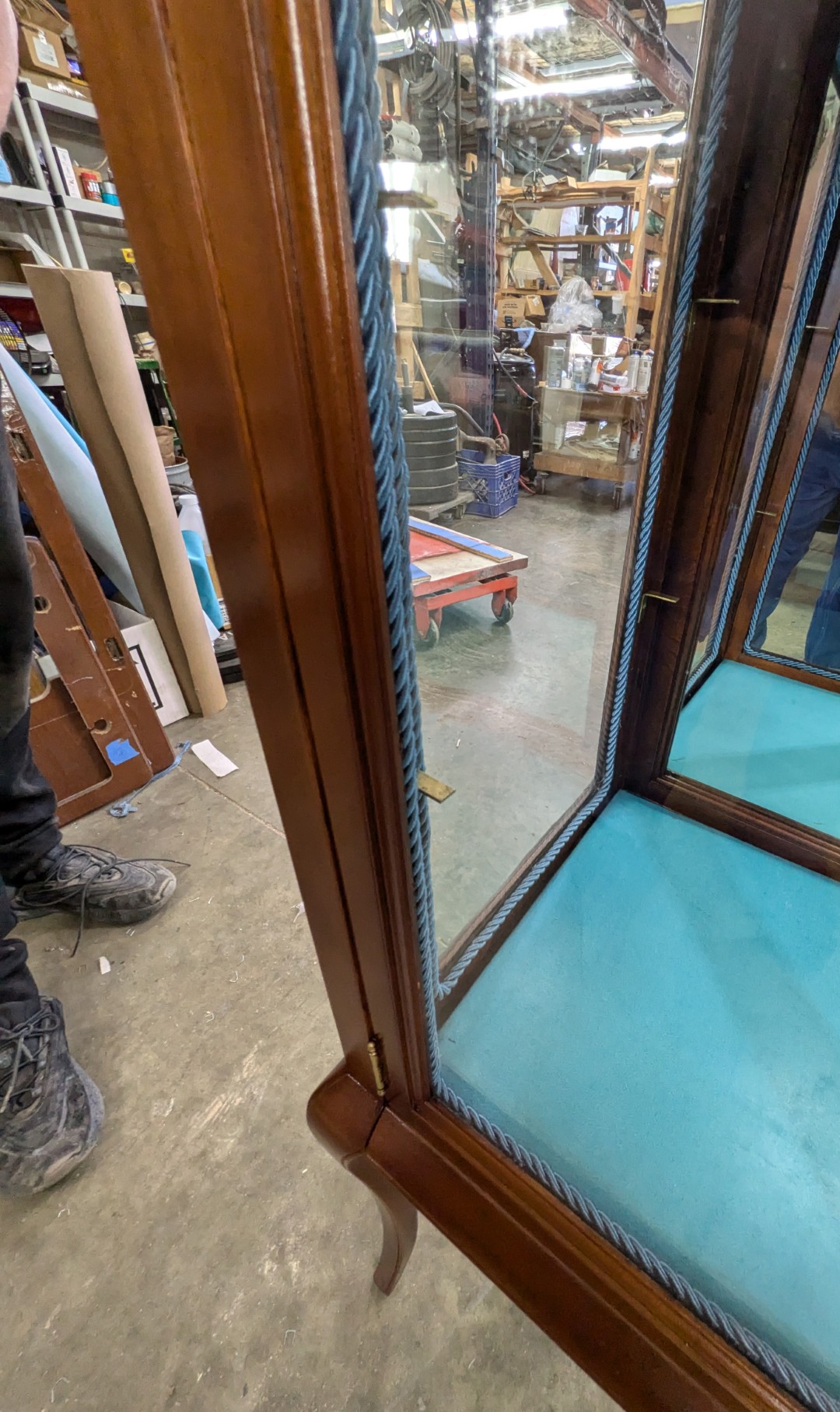 Antique Curio Cabinet Restoration in Huntington Beach, CA