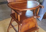 Antique High Chair Refinished in Long Beach