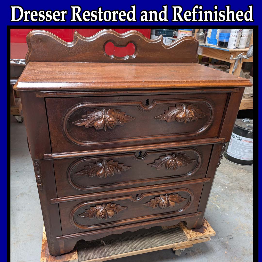 Antique Painted Dresser Refinished in Long Beach, CA
