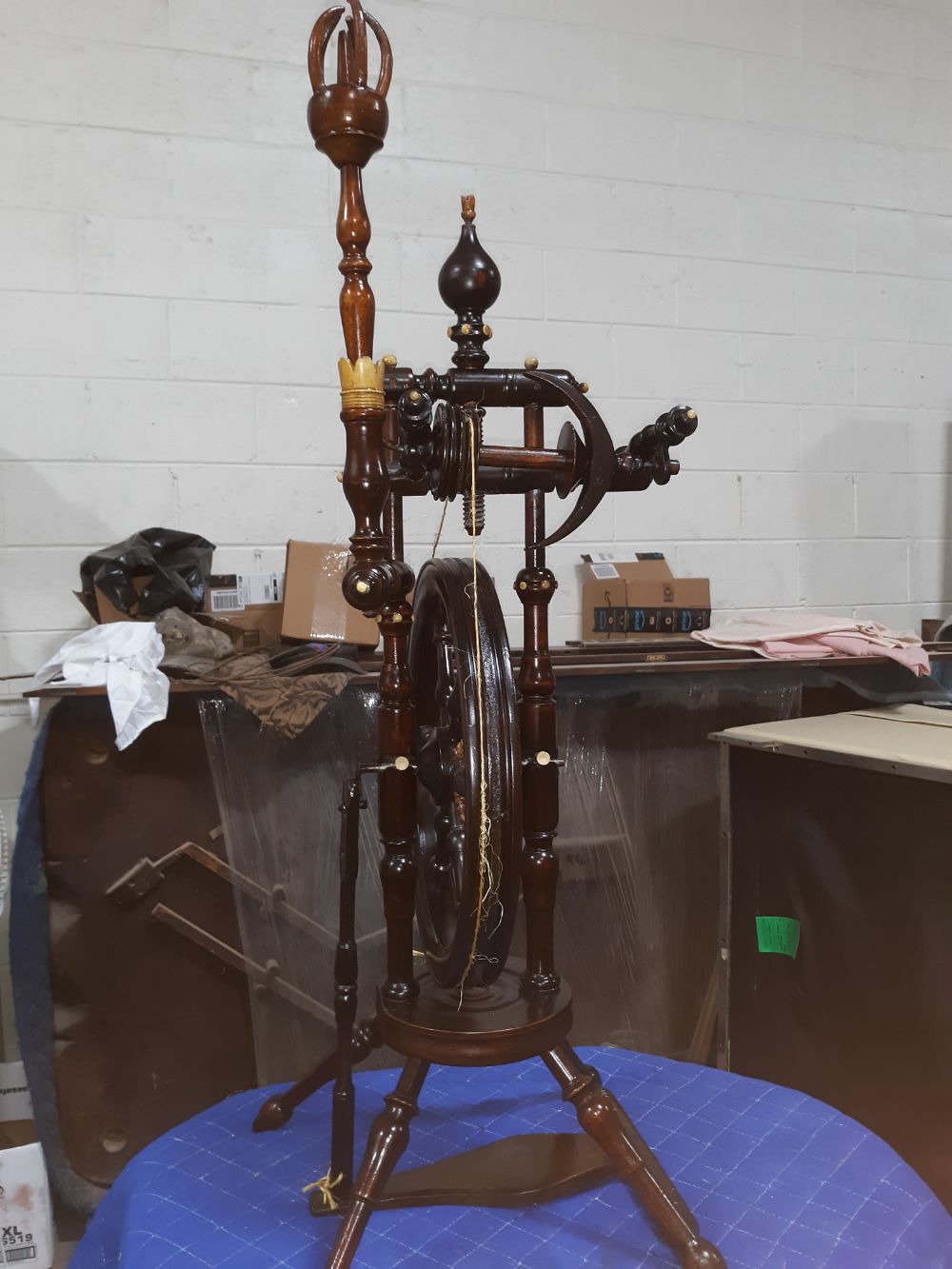 Antique Spinning Wheel Restored in Huntington Beach, CA