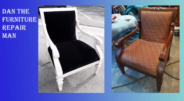 Chair White Lacquer with Black Velvet in Long Beach, CA
