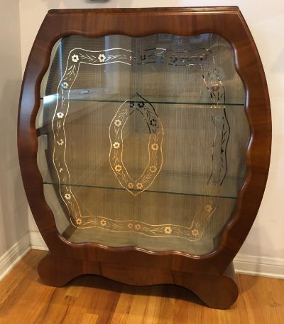 Curved Curio Cabinet Base Repaired in Torrance, CA