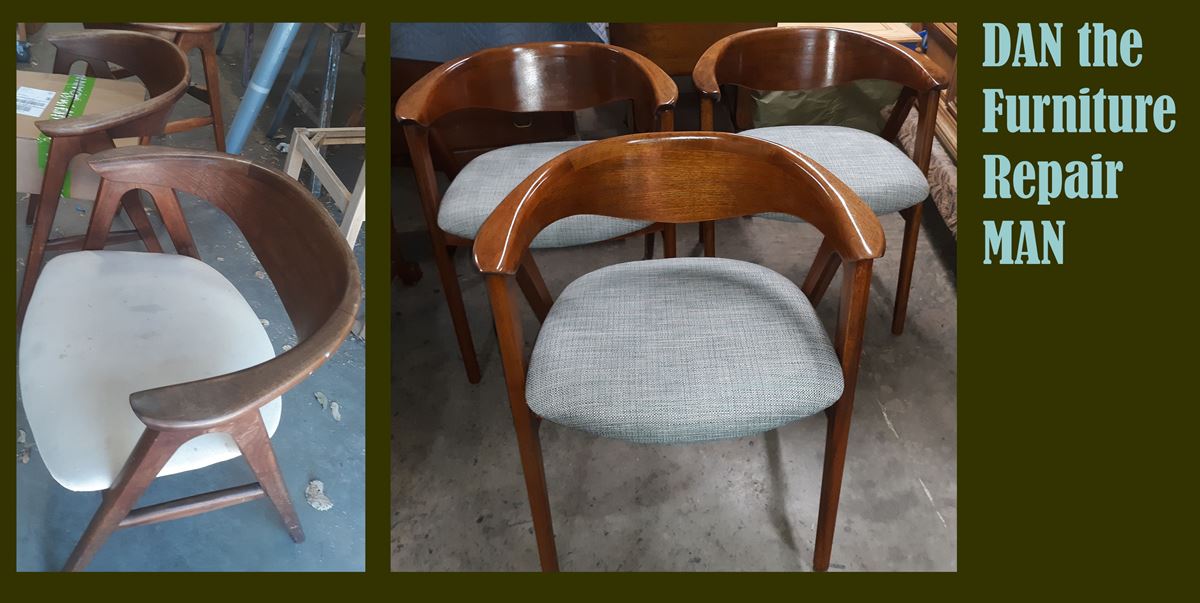 Dining Chairs Repair, Restoration, and upholstered in Manhattan Beach, CA