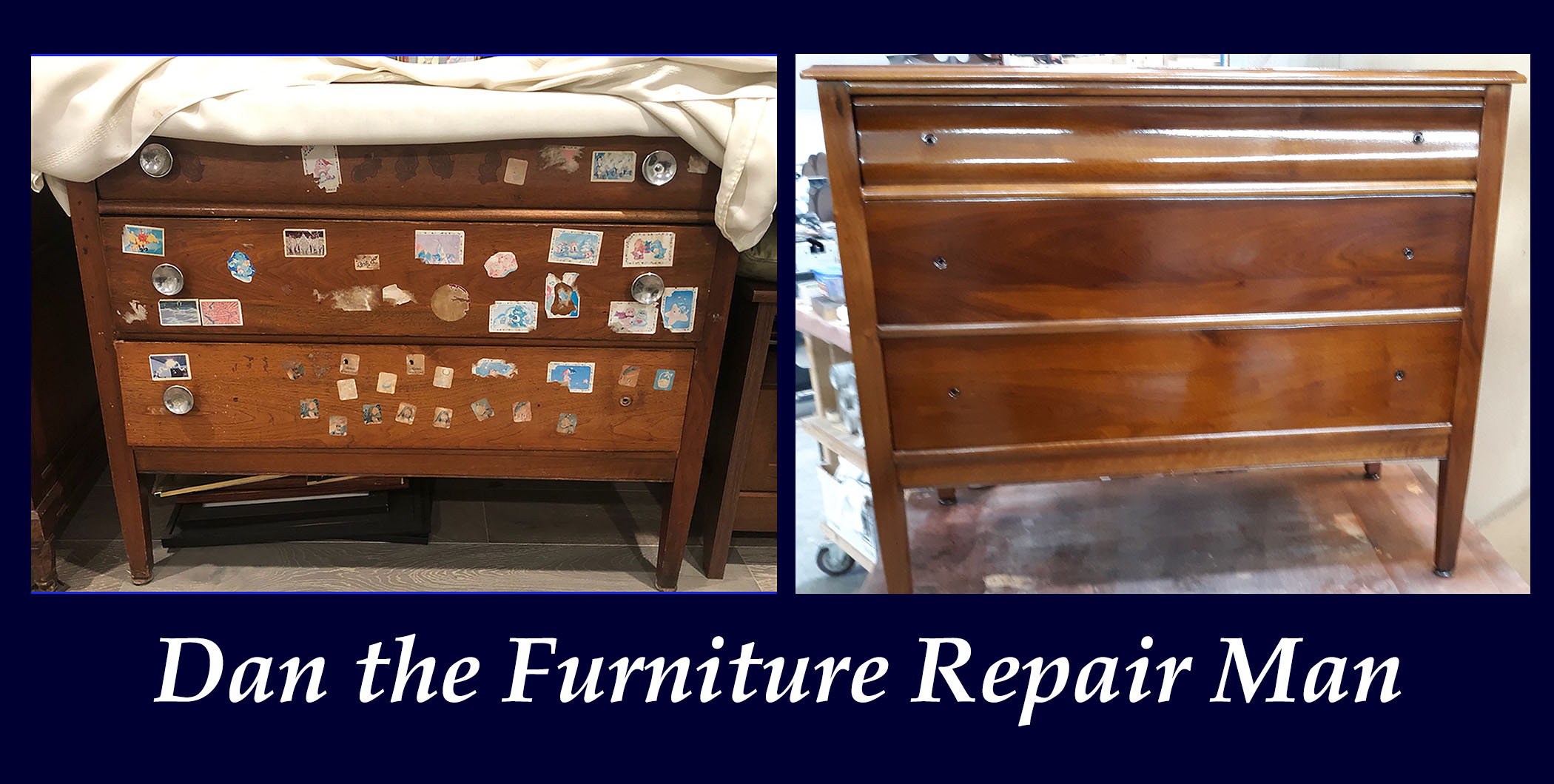 Walnut Dresser Restoration in Los Alimitos, CA