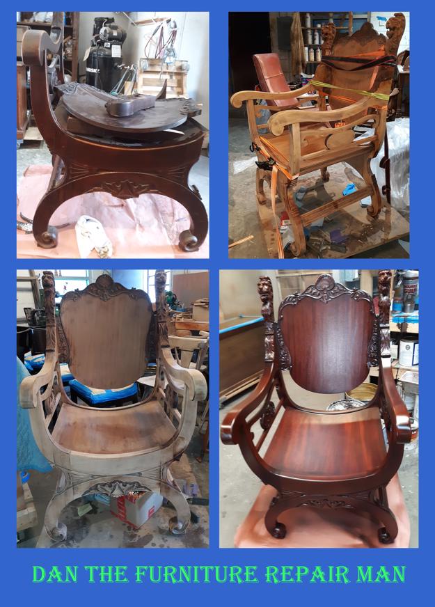 Lion's Head Chair Restored in Huntington Beach