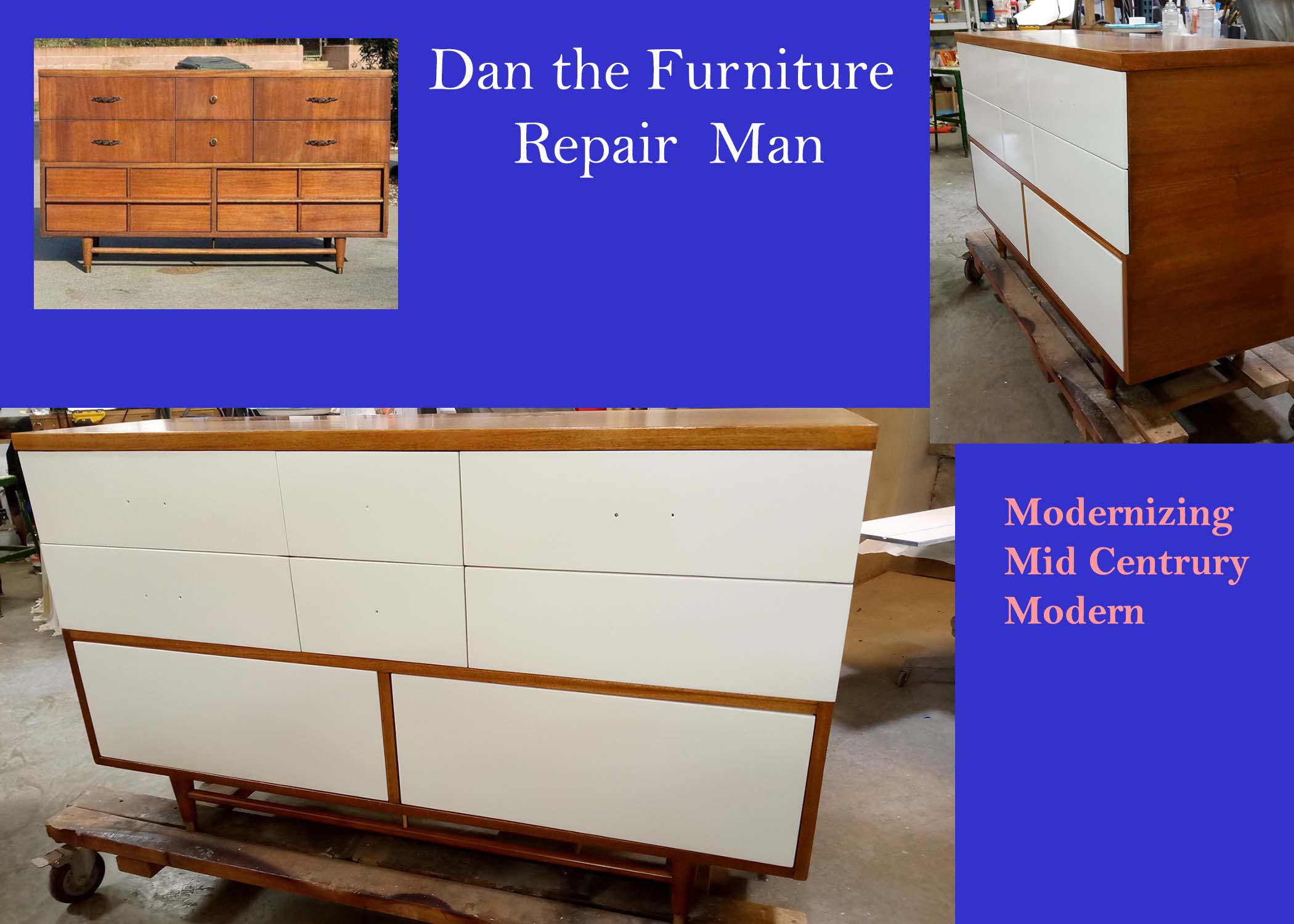 Modernizing Mid Century Modern Dresser in Redondo Beach, CA