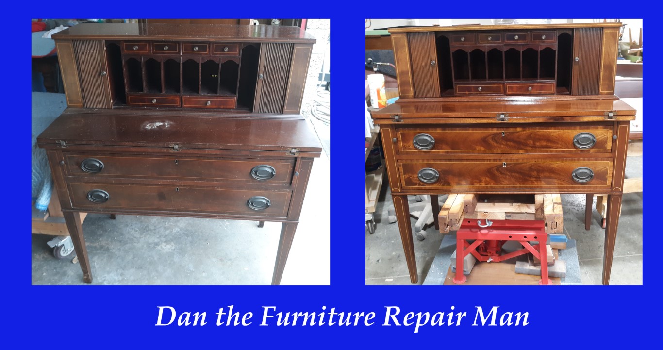 Secretary Desk Restoration in Huntington Beach, CA